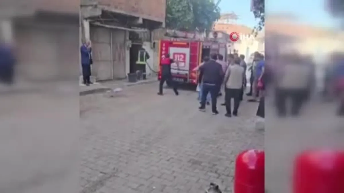 Şanlıurfa'da çıkan ev yangını korkuttu