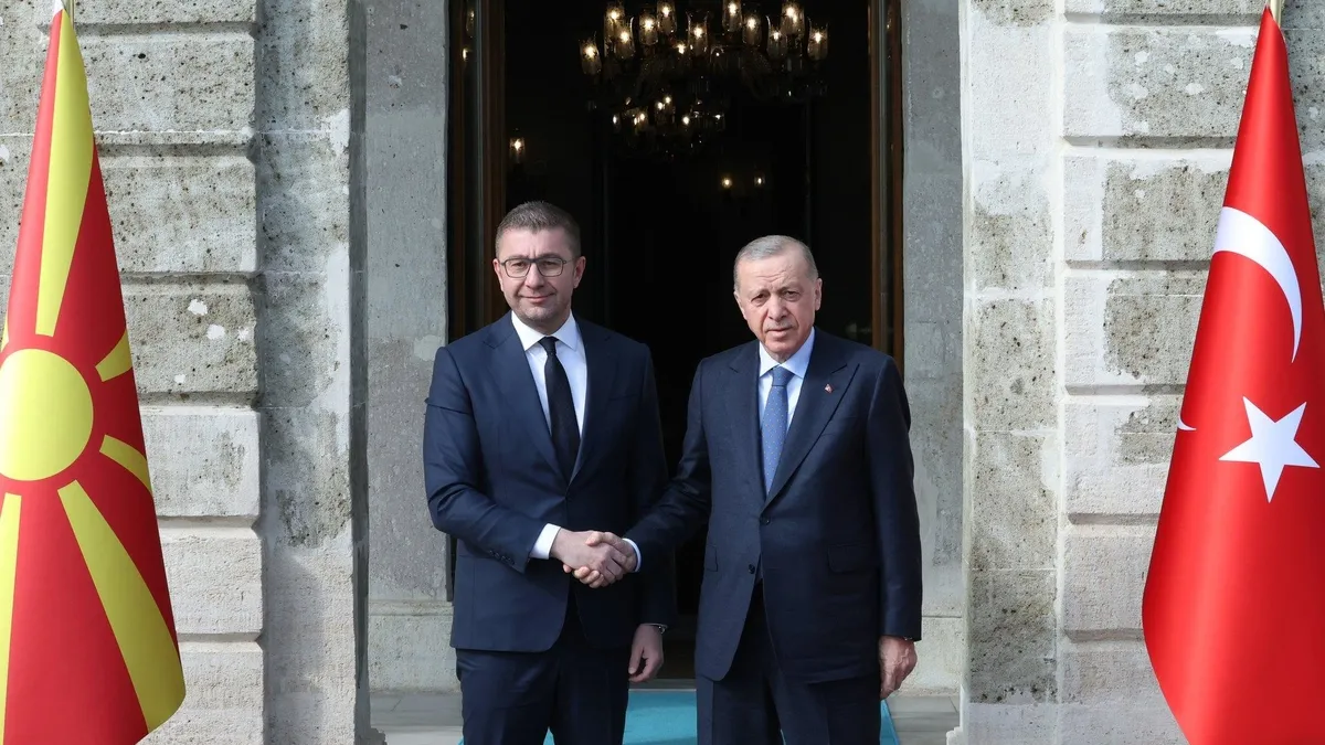 Başkan Erdoğan, Kuzey Makedonya Başbakanı Mickoski'yi kabul etti