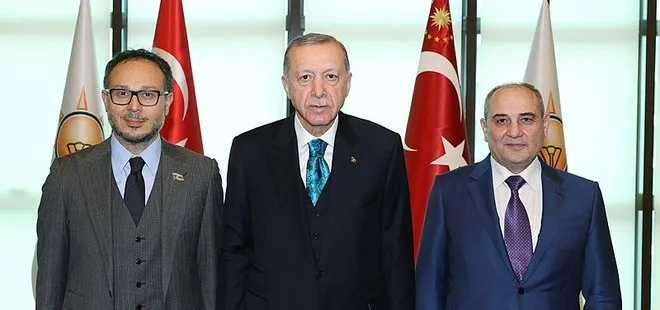 Başkan Erdoğan Yeni Azerbaycan Partisi Genel Başkanvekili Tahir Budaqov’u ağırladı