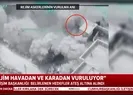 Esad rejimi bombardımana tutuldu! İşte rejim unsurlarının vurulma anları