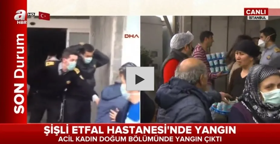 Şişli Etfal Eğitim ve Araştırma Hastanesi'nde yangın! - 1