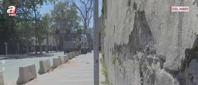 İstanbul’un meşhur caddesinde duvar çökme tehlikesi! Ölümle yan yana yürüyüş - 6