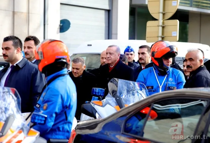 Başkan Erdoğan'a Belçika'da coşkulu karşılama