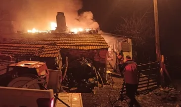 Balıkesir’de tek katlı evde yangın! 1 yaralı