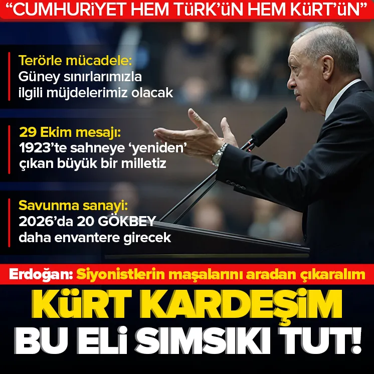 Erdoğan: Kürt kardeşim! Bu eli sımsıkı tut