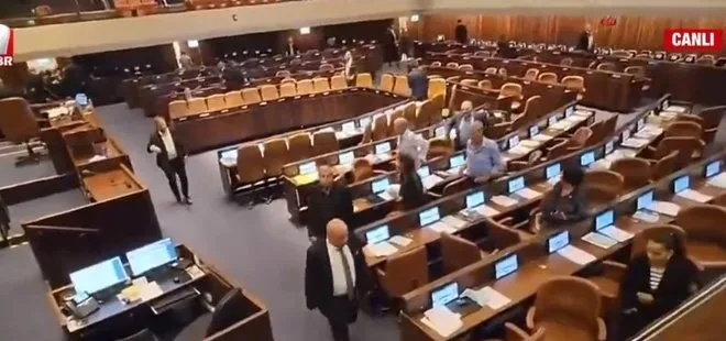 SON DAKİKA | İsrail meclisinde panik anları: Roket geliyor! Hamas korkulu rüyaları oldu