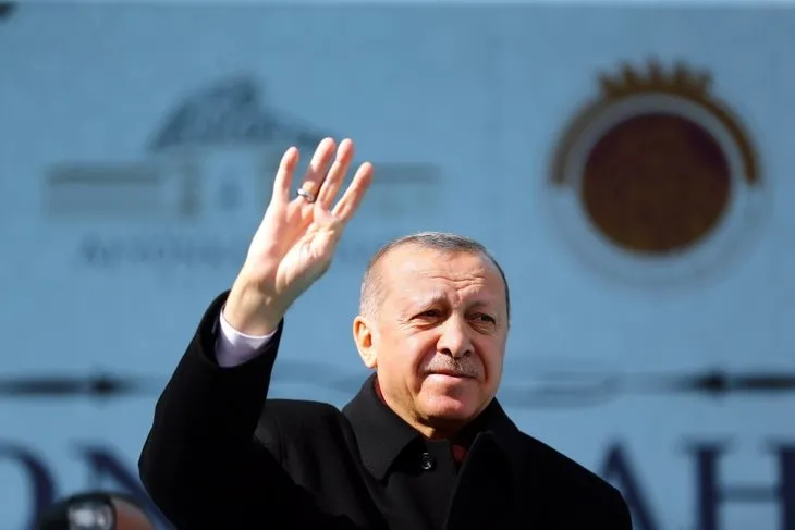 Başkan Erdoğan'ın Afyonkarahisar mitinginden çarpıcı kare!