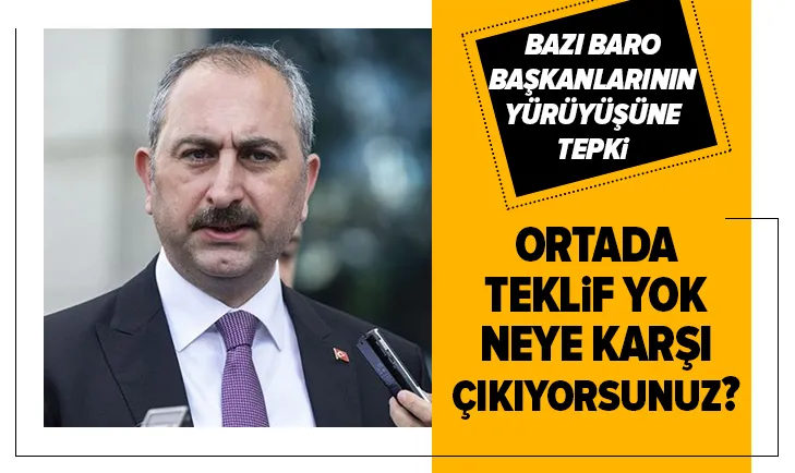 Bazı baro başkanlarının yürüyüşü hakkında açıklama