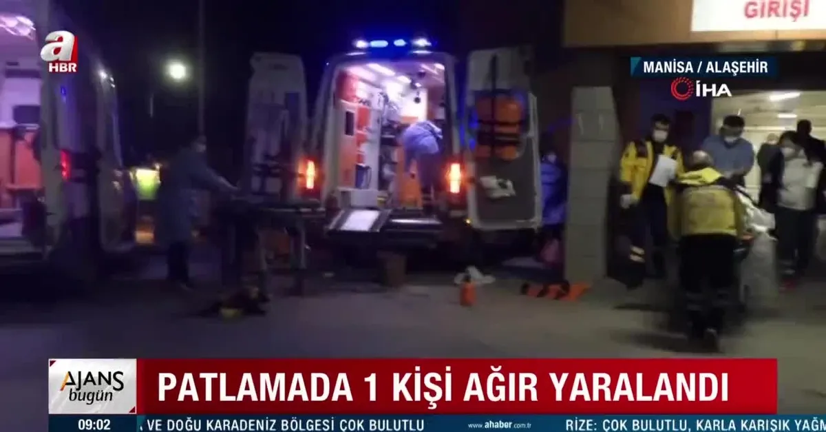 Define ararken patladı