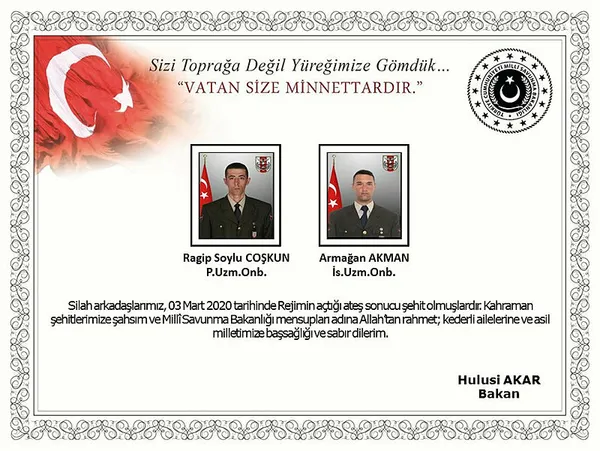 Son dakika: Başkan Erdoğan’dan İdlib şehidi Armağan Akman’ın ailesine taziye telefonu