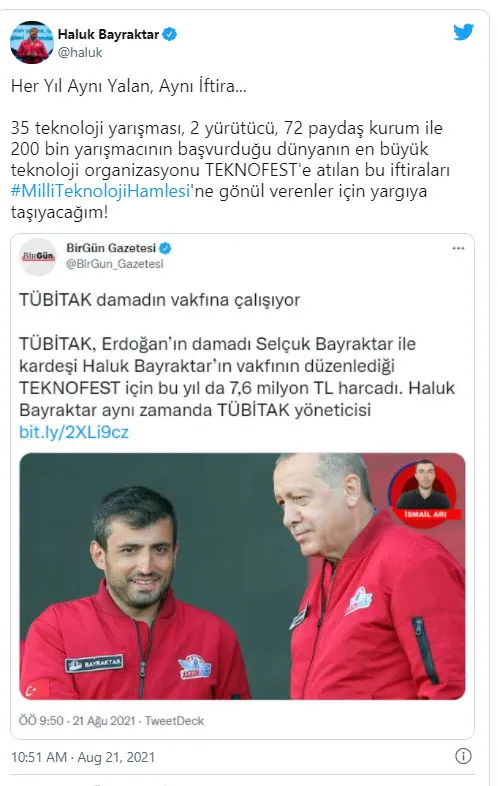 Cumhuriyet ve BirGün'den TÜBİTAK ve TEKNOFEST üzerinden algı operasyonu! Selçuk Bayraktar'dan iftiralara sert tepki - 3