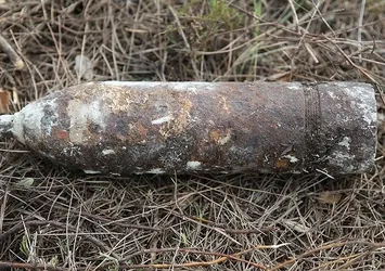 Çanakkale'de patlamamış top mermisi bulundu