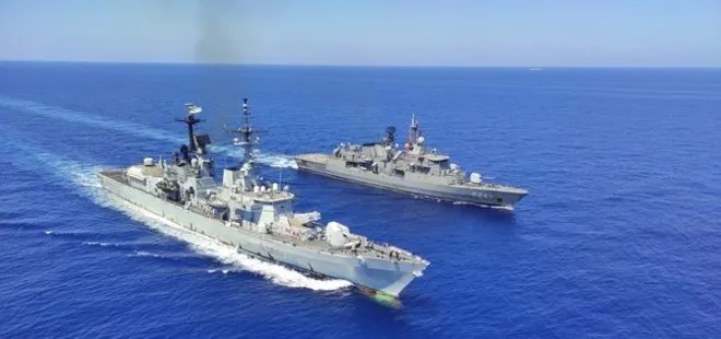 Son dakika | MSB’den flaş paylaşım: Türk savaş gemileri Doğu Akdeniz’de