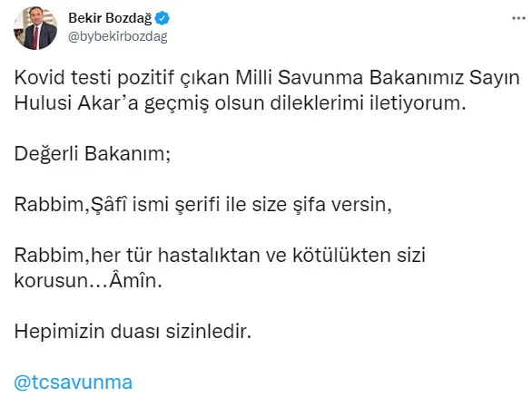 Son dakika: Milli Savunma Bakanı Hulusi Akar'ın koronavirüs testi pozitif çıktı - 3