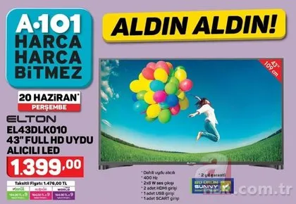 A101 aktüel ürünler kataloğu 20 Haziran ile dev fırsatlar! A101 indirimli ürünler neler?
