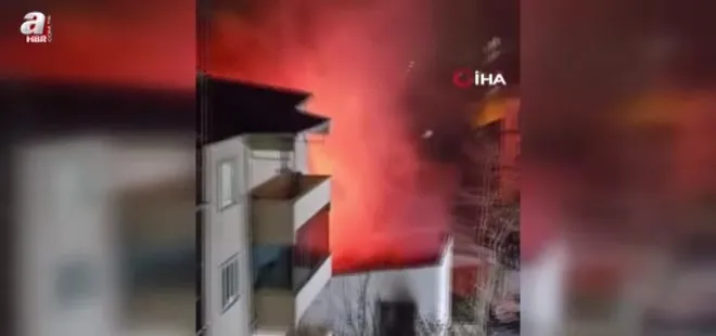 Sultanbeyli'de yangın: Ahşap ev küle döndü