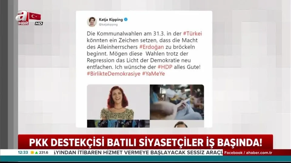 PKK destekçisi Alman siyasetçi Katja Kipping algı peşinde!