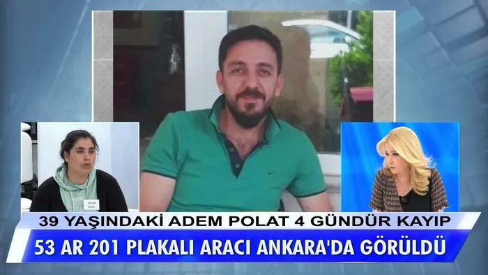 Müge Anlı’da aranan Adem Polat’tan acı haber geldi! Eşi canlı yayında sinir krizi geçirdi - 1