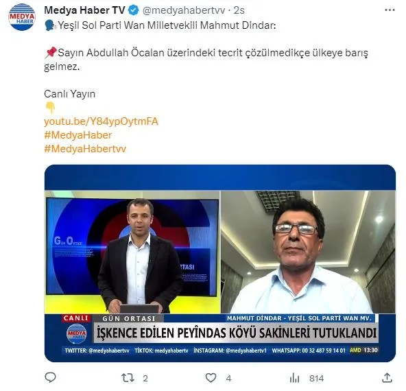 Ekrem İmamoğlu’nun destek dilendiği HDP’den kalleşlik! PKK kanalında elebaşı Abdullah Öcalan’a özgürlük sözleri