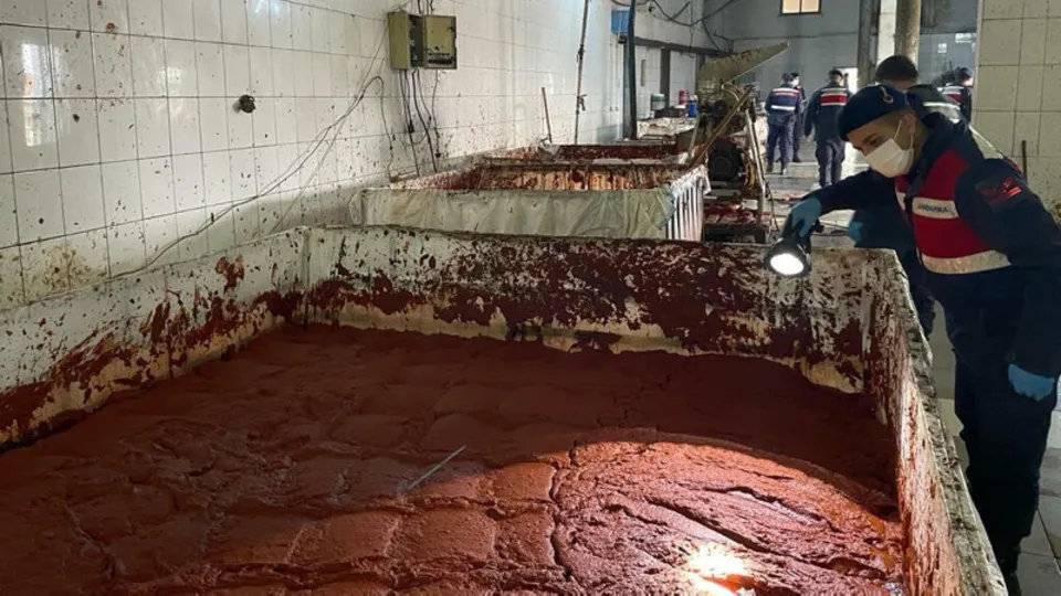 İzmir'de mide bulandıran görüntüler! İçeri giren jandarma ekipleri şaştı kaldı: Kaçak salça üretimi | Vatandaşa bunu yediriyorlar