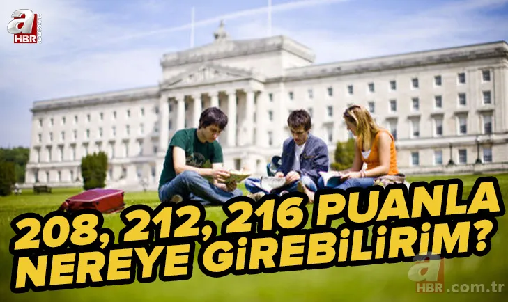 TYT 208, 212, 216 puanla nereye, hangi üniversiteye girebilirim? 2022 TYT puanı ile alan üniversiteler hangileri? 1