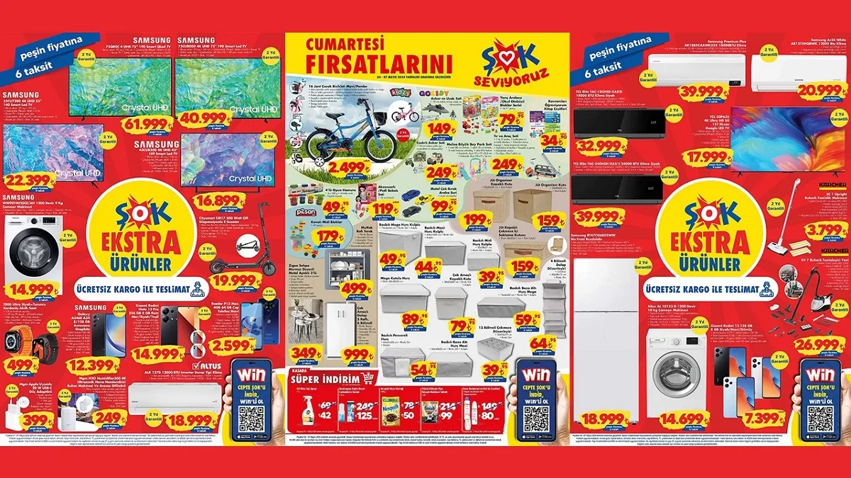 ŞOK 7 Mayıs aktüel ürünler kataloğu yayınlandı! ŞOK’a uyguna Çift Hazneli Airfryer, Samsung Klima, Karcher buharlı temizleyici geliyor