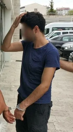 Samsun'da üst geçitte kadını taciz eden şüpheli yakalandı - 1