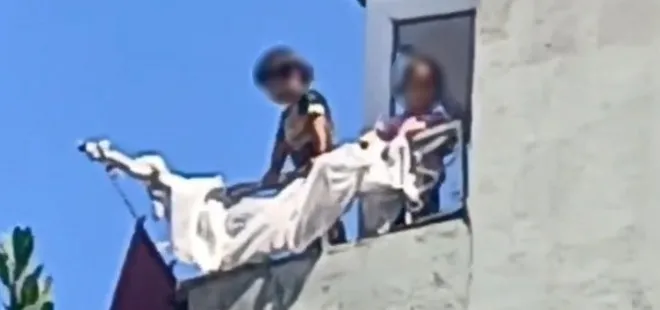 Samsun'da korku dolu anlar