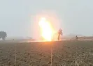 Doğal gaz boru hattına yıldırım düştü