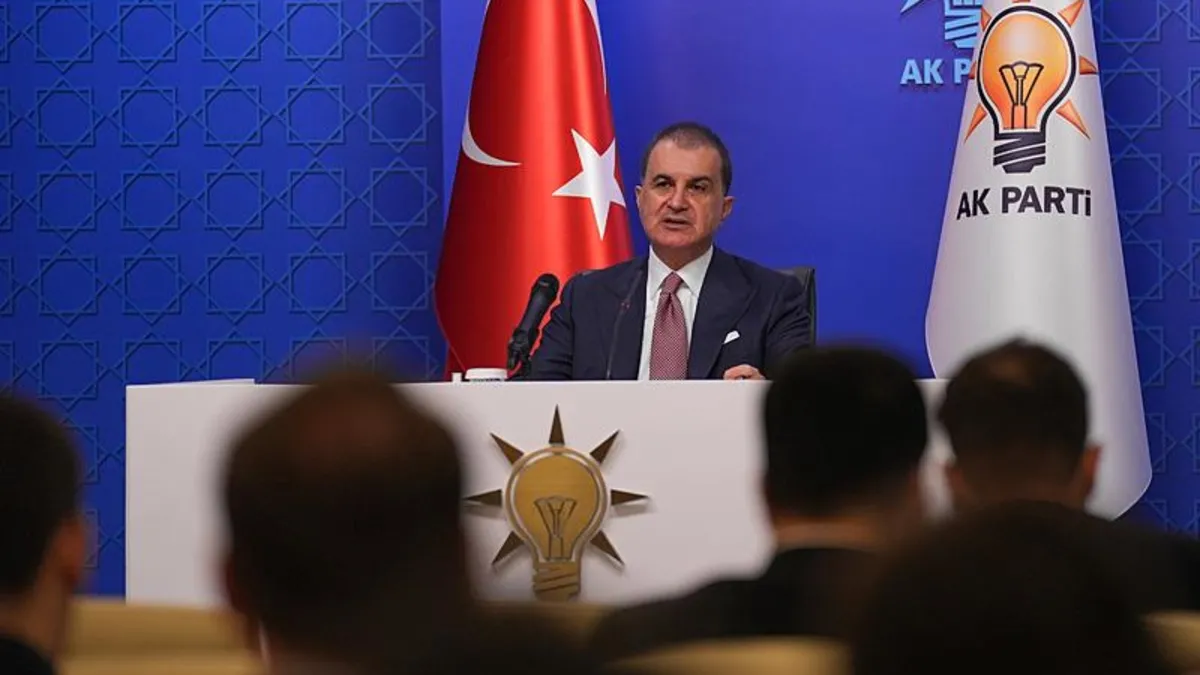 AK Parti Sözcüsü Çelik'ten "Terörsüz Türkiye" açıklaması: Terör örgütü ile pazarlık süreci yok PKK silah bırakmalı