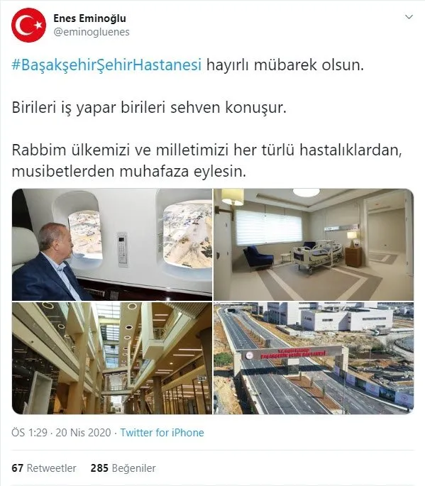 Türkiye’nin dev projesi Başakşehir Şehir Hastanesi sosyal medyaya damga vurdu!