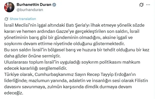 MAZLUMUN YANINDA DURMAYA DEVAM EDECEĞİZ