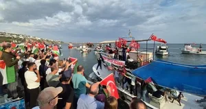 Tekirdağlı balıkçılar Sumud filosuna destek için denize açıldı!