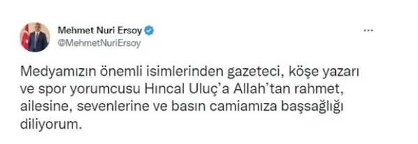 Hıncal Uluç 83 yaşında hayatını kaybetti! Usta yazar için taziye mesajları peş peşe geldi