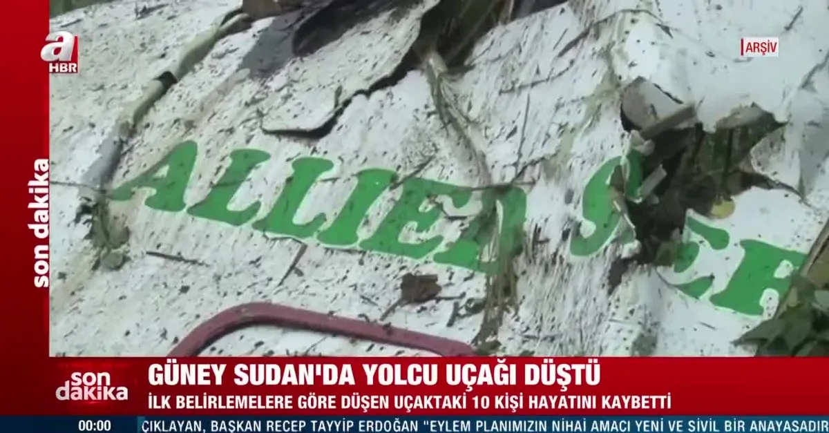 Güney Sudan'da yolcu uçağı düştü