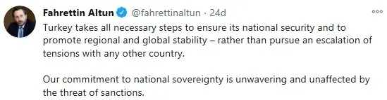 İletişim Başkanı Fahrettin Altun’dan ABD’nin yaptırım kararına tepki