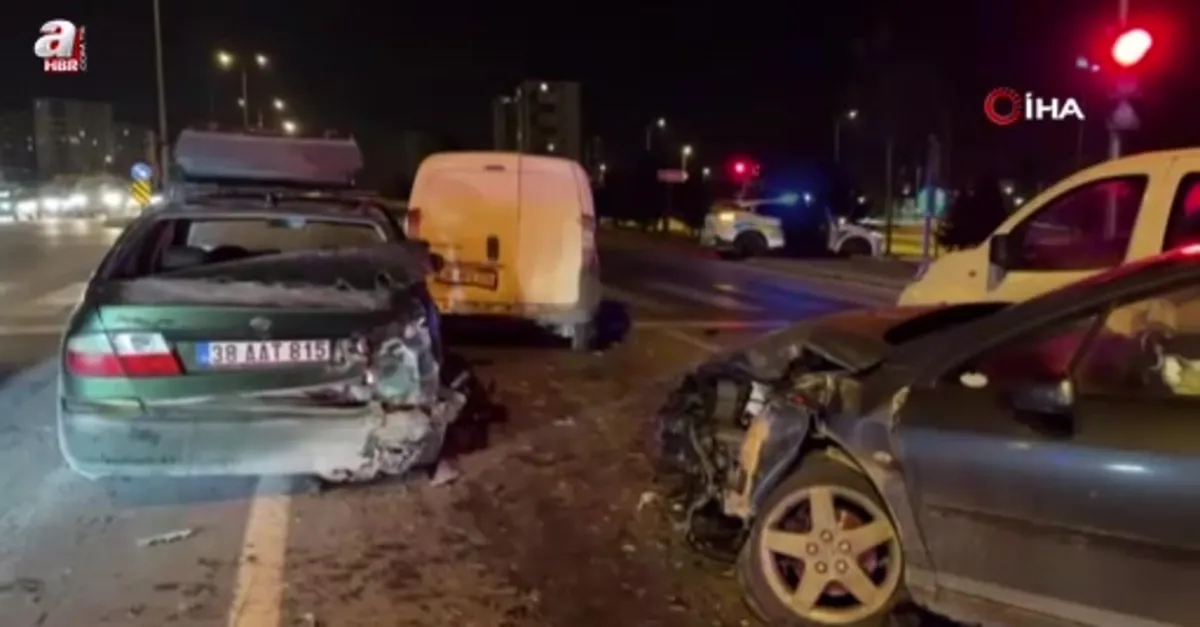 Kayseri’de zincirleme kaza