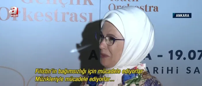 Filistinli ve Türk müzisyenlerden barış konseri! Emine Erdoğan: Tüm dünyaya barış diye haykırıyorlar - 5