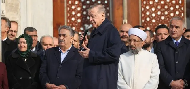 Son dakika: Yeni Camii yeniden ibadete açıldı! Başkan Erdoğan’dan önemli açıklamalar