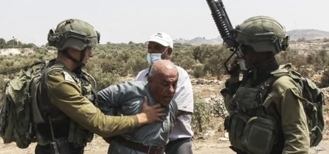 İsrail askeri 64 yaşındaki Filistinliyi George Floyd’un öldüğü şekilde darp etti