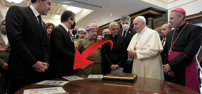 Papa ziyaretinde harita rezaleti! Türkiye’nin doğusunun da Irak Kürt Bölgesi topraklarına dahil edildi