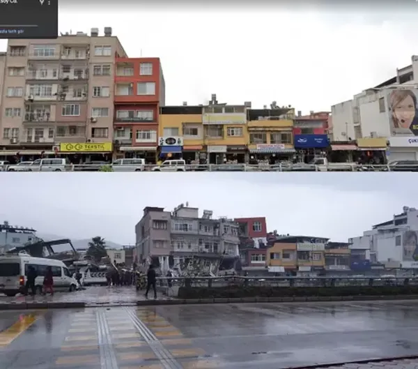 Depremin şiddeti birkez daha dehşete düşürdü! Hatay'ın yeni çekilen görüntüsü yürekleri yaktı - 1