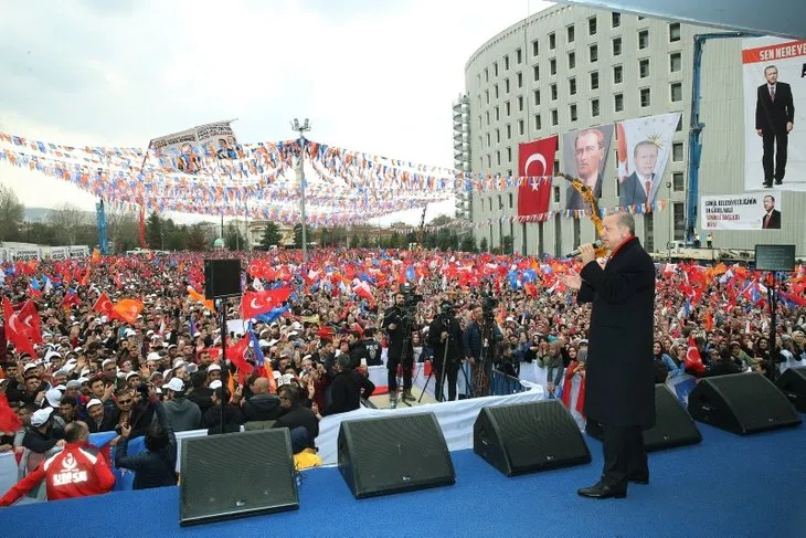 Başkan Erdoğan'ın Malatya mitinginden dikkat çeken kare