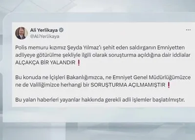 Bakan Yerlikaya’dan soruşturma iddialarına yalanlama!