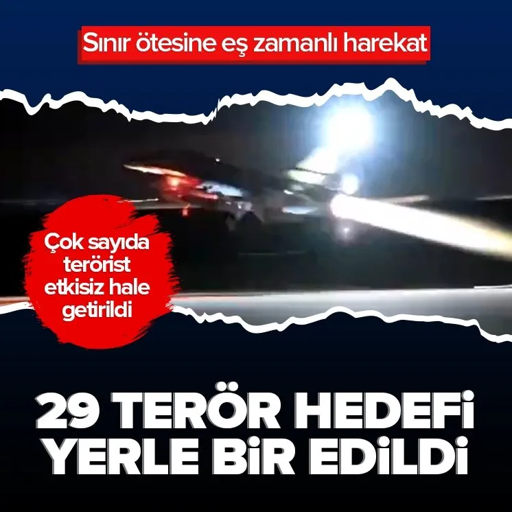 Irak ve Suriye’de 29 hedef vuruldu!