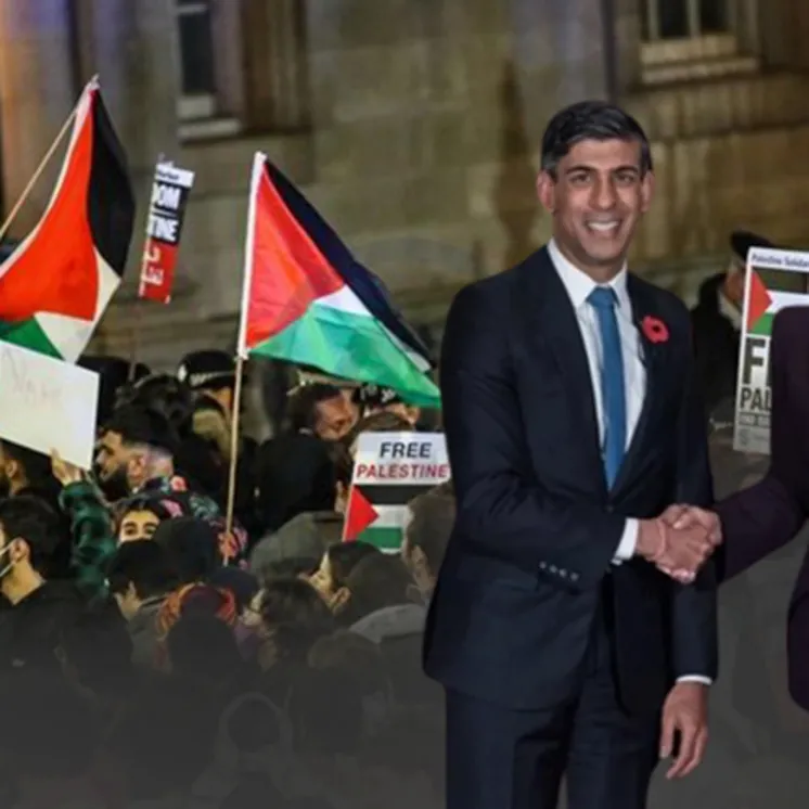 İngiltere Başbakanı’na protesto: Elinizde kan var