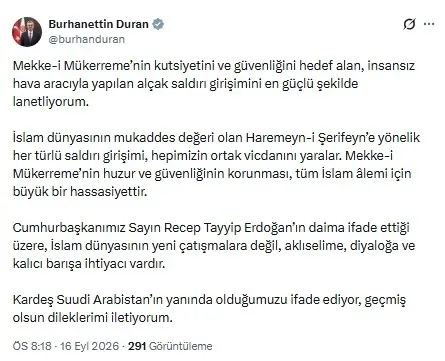 Türkiye'den Husilerin Mekke'yi hedef alan saldırısına peş peşe tepki: Alçak saldırıyı lanetliyoruz - 1