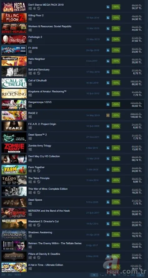 Steam oyun indirimleri siteyi çökertti! Steam oyun indirimleri hangi oyunlarda geçerli? Steam indirimleri ne zaman bitiyor? 13