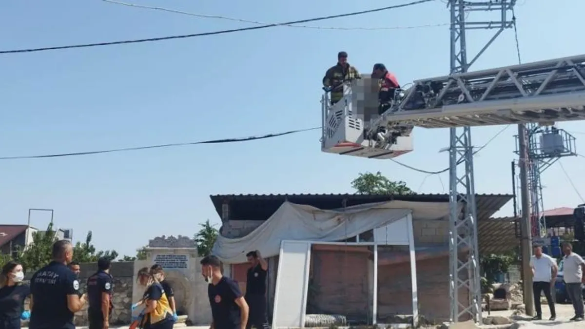 Hatay'da korkunç olay! Elektrik direğinde erkek cesedi bulundu: Soruşturma başlatıldı
