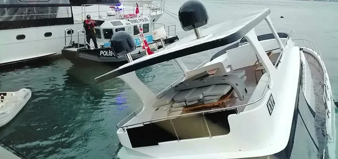 Beşiktaş’ta lüks gezi teknesi battı